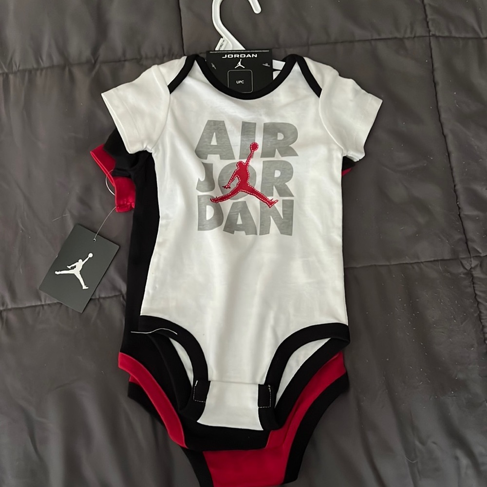 Jordan Baby Onesies 3 Pack 9-12 Months